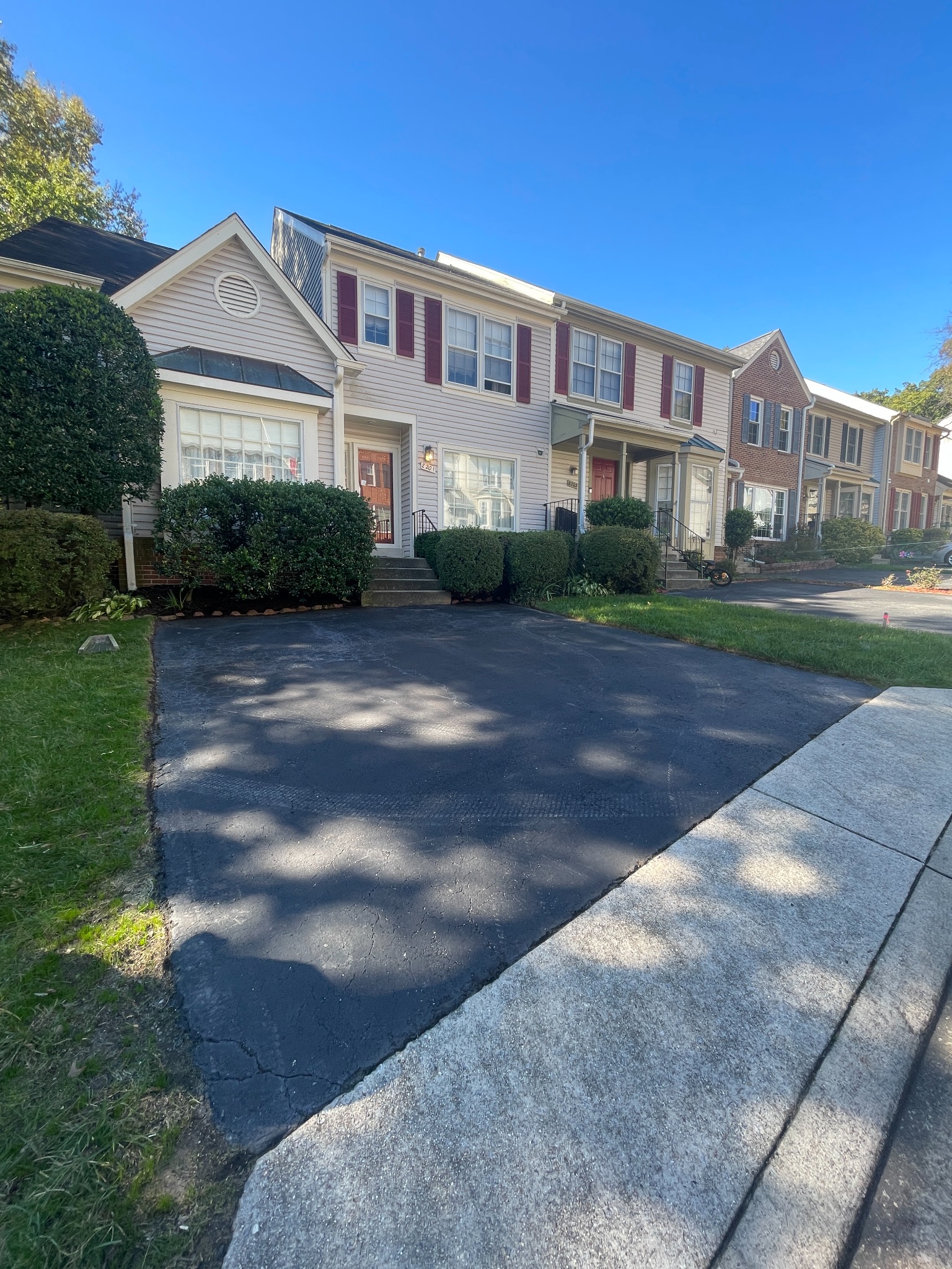 Townhome driveway before work